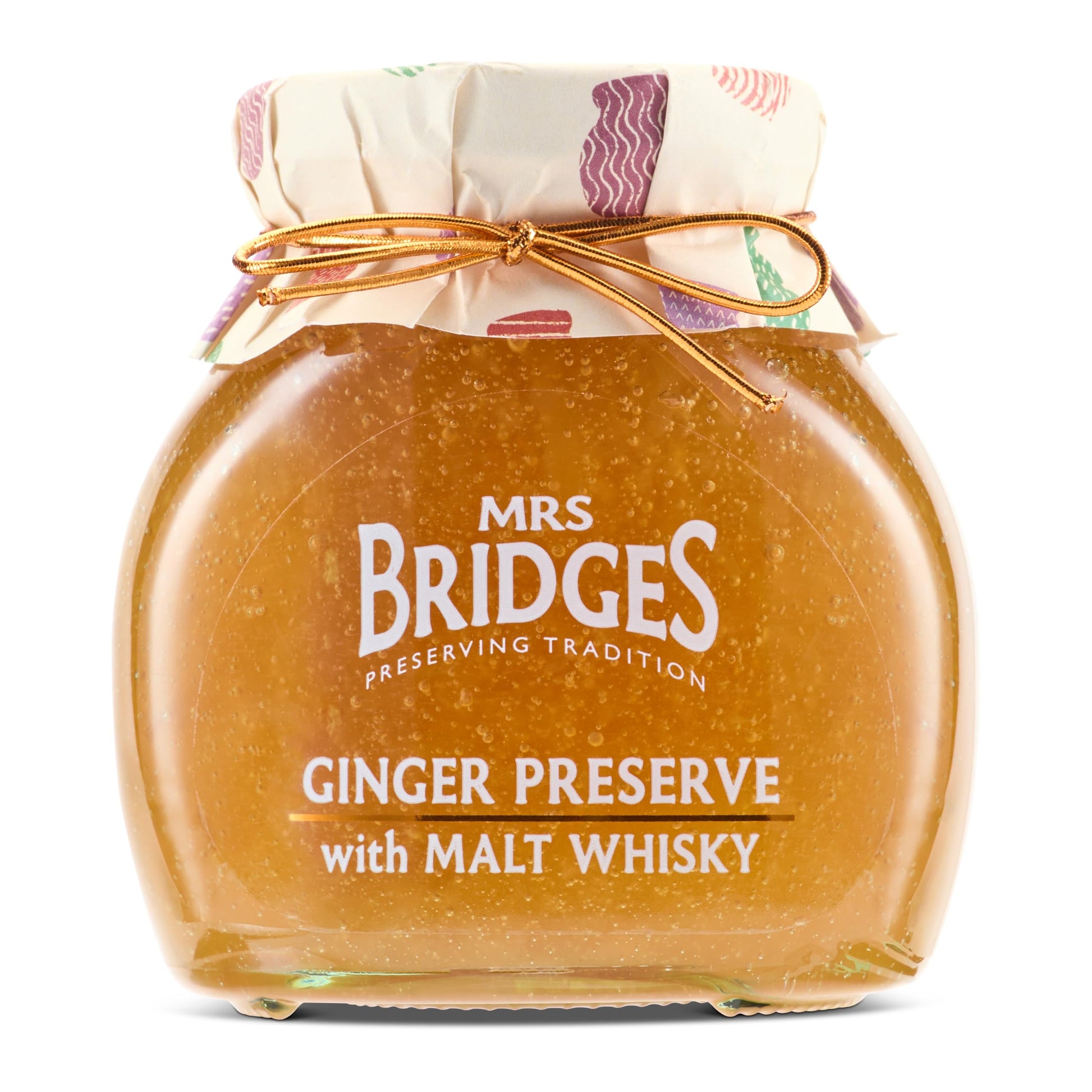 Mrs Bridges Ginger Preserve with Malt Whisky, Made in Scotland, 12oz Jar (Pack of 1)