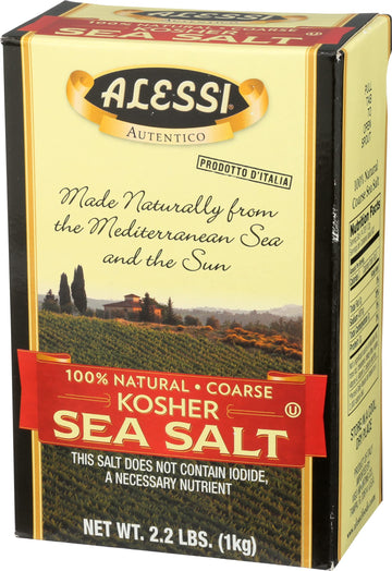 Alessi Sea Salt Kosher, 36.79 oz