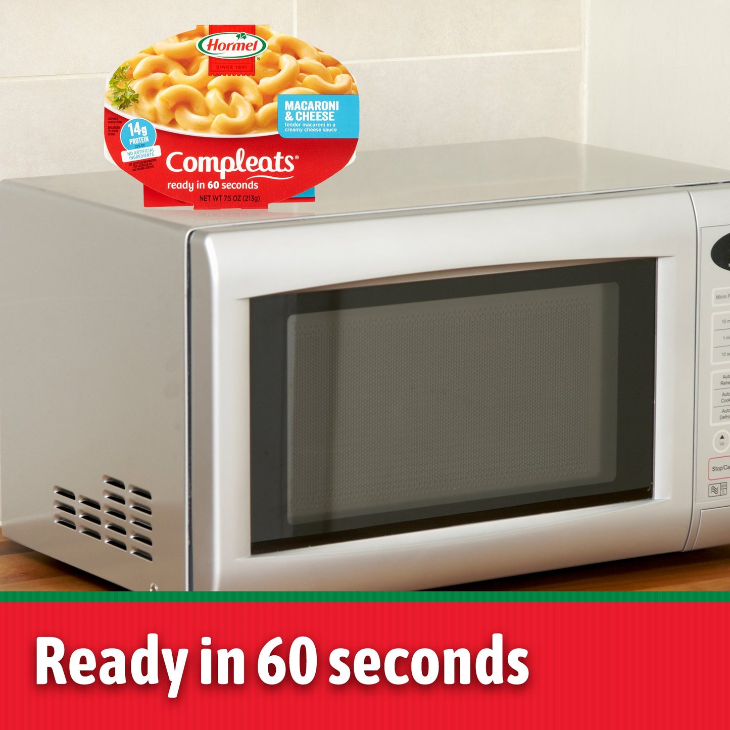 Hormel Compleats Macaroni & Cheese Microwave Tray, 7.5 Ounces (Pack Of 7)