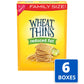 Wheat Thins Reduced Fat Whole Grain Wheat Crackers, Family Size, 6 - 14.5 Ounce Boxes (Pack of 6)