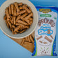 Unique Snacks Sprouted Pretzel Shells, Vegan & Non-GMO, 8 Oz. Bag, Pack of 12