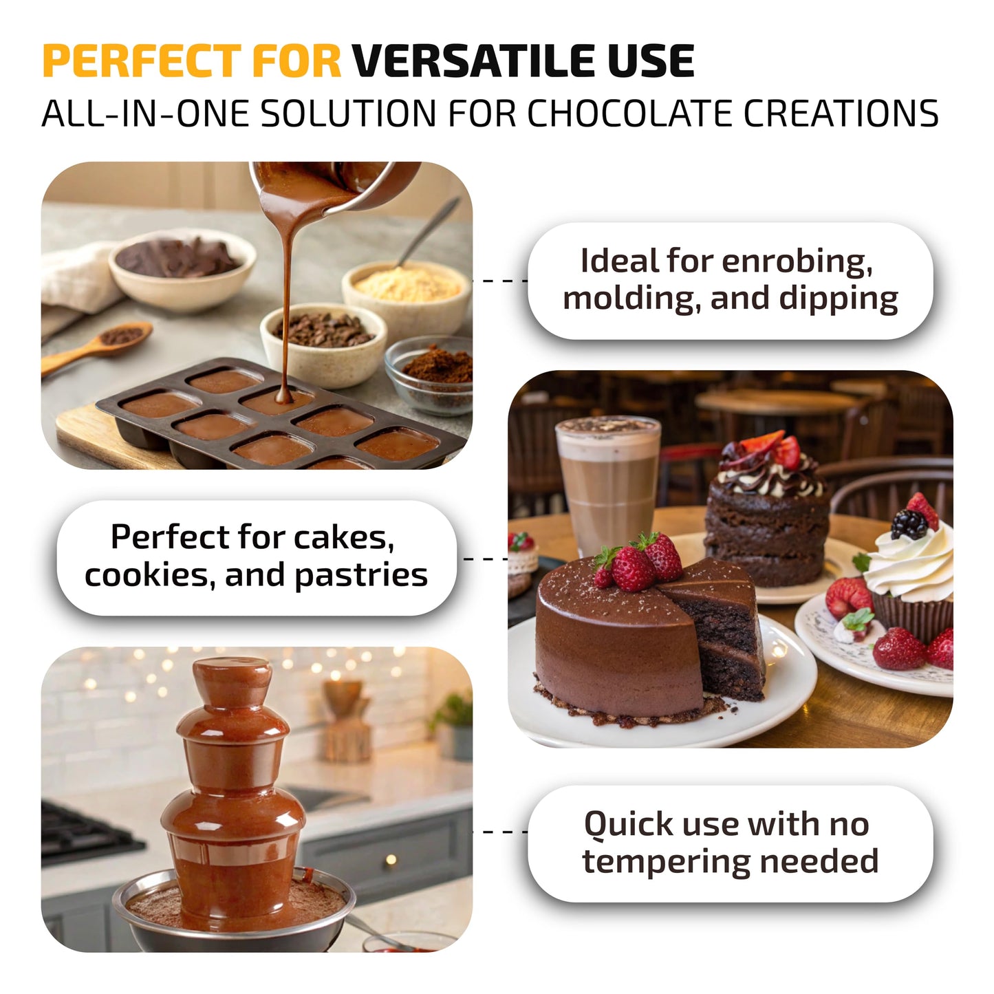 Oldsoul Chocolate Compound Buttons 2.2 Lb | Milk Chocolate 8% Real Cocoa | Smooth Melting | Perfect For Baking & Desserts (2.2 L