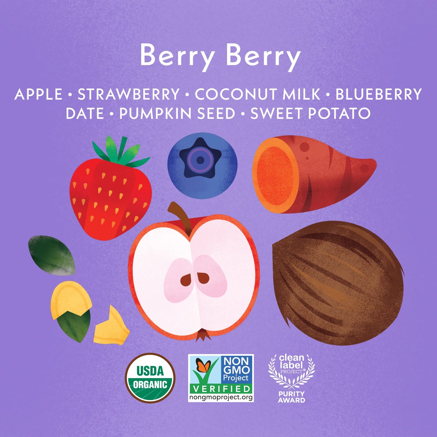 Once Upon A Farm Organic Berry Berry Storybook Smoothie, 4 Ounce