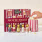 Thoughtfully Gourmet, Valentines Movie Night Popcorn Gift Set, Includes Yellow & Mixed Popcorn Kernels, 10 Popcorn Bags, 5 Gourm