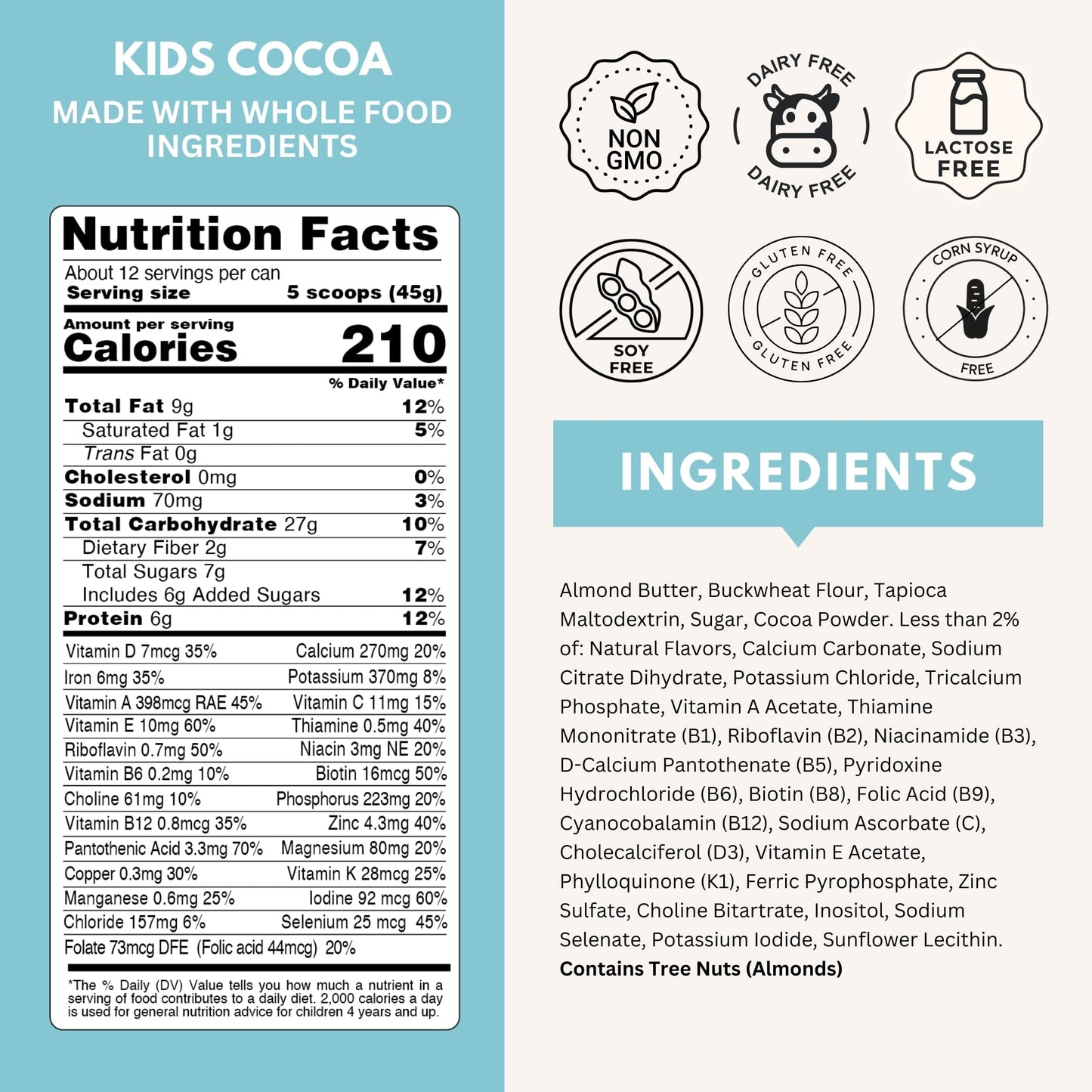 ELSE NUTRITION Plant-Based Kids Protein Shake Powder for Ages 2-12. Kids Protein Powder. Dairy-Free Complete Kids Nutrition Shak