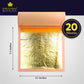 Barnabas Blattgold Edible Gold Leaf 24K - Cake Decorations  Loose Gold Leaf Sheets for Cupcakes - 3.1 inches  Book of 20