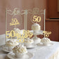 Gyufise 24Pcs Gold Glitter 50Th Birthday Cupcake Toppers 50 & Fabulous Cake Decorations Hello 50 Fifty Cupcake Picks 50Th Birthd