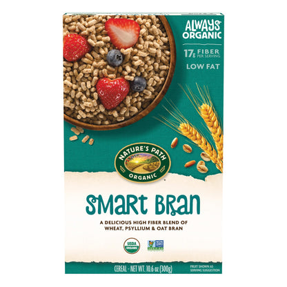 Natures Path Organic Smart Bran Cereal, 10.6 oz (Pack of 1), Non-GMO