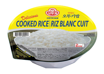 OTTOGI Delicious Cooked Rice, Gluten Free, Microwavable Instant Cooked Rice, Precooked Ready To Eat Container (7.40 Oz., 12 Coun