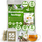 FRESHDRINKUS Premium Marshmallow Root Herbal Tea Bags, 100% Natural, Vegan, 55 Count
