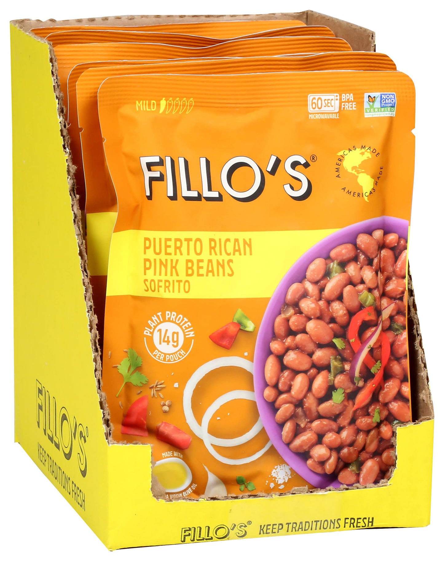 Fillos Beans Puerto Rican Pink (Pack Of 6)
