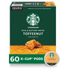 Starbucks K-Cup Coffee Pods - Medium Roast Toffeenut - 10 Count (Pack of 6)