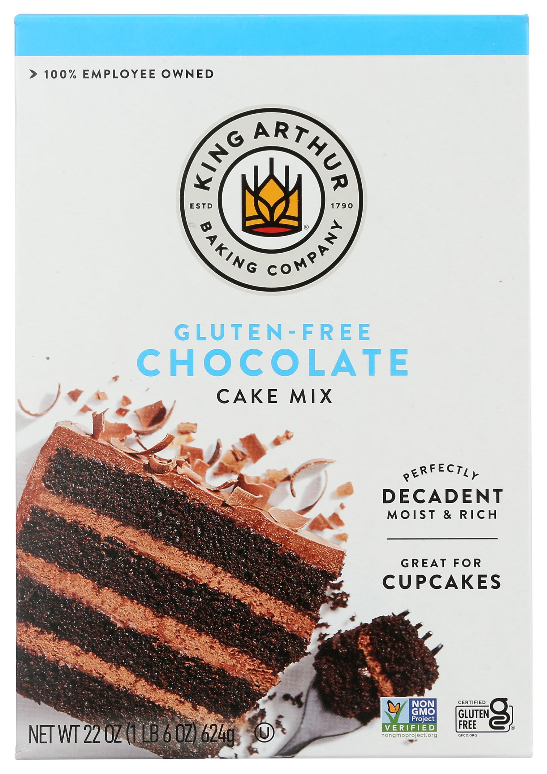 King Arthur Flour Cake Mix, Gluten Free Chocolate, 22 oz