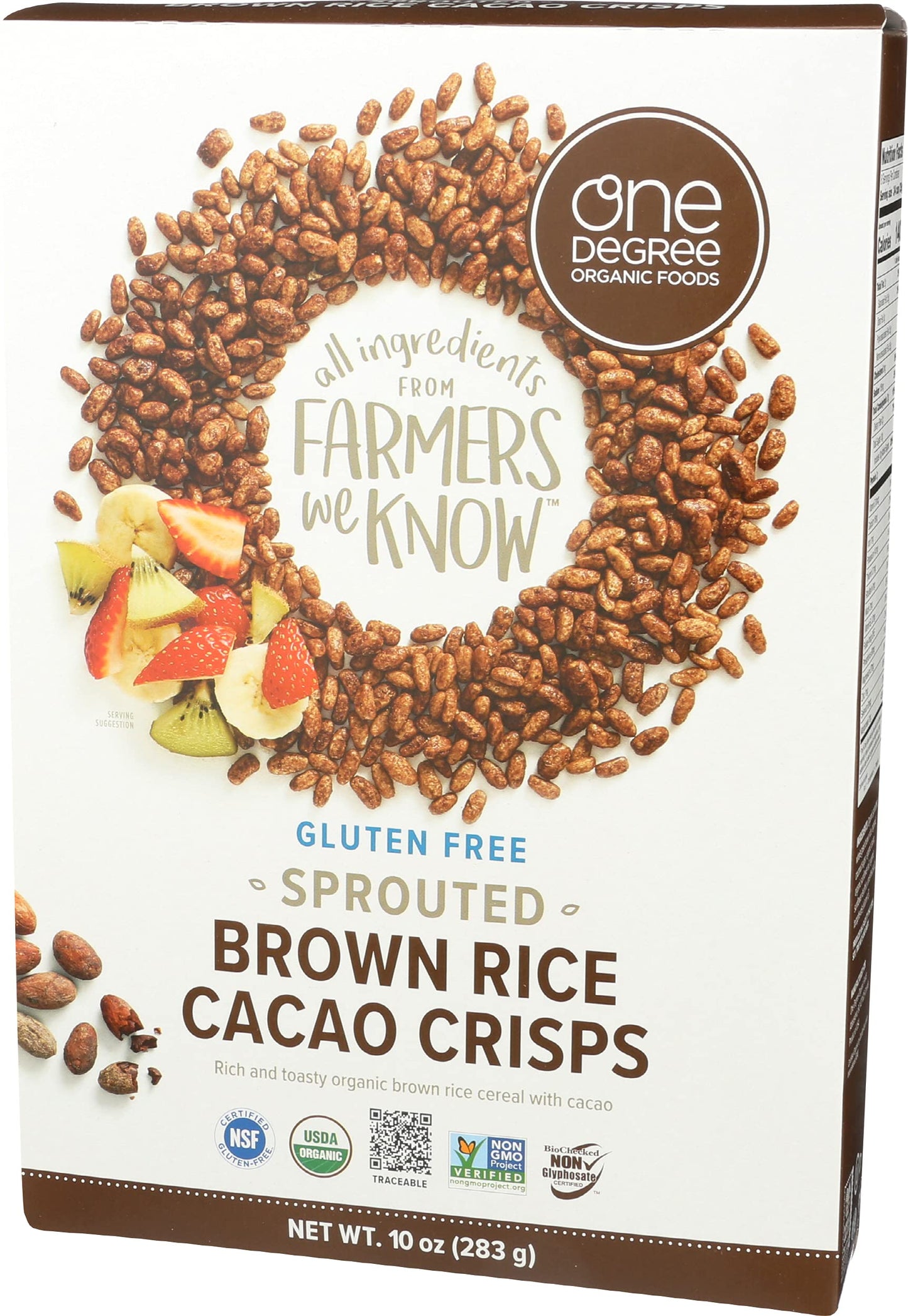 Cereal - Cacao Brown Rice Crisps 10Oz Usa (Case6)