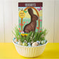 HERSHEYS Solid Milk Chocolate Bunny, Easter Candy Gift Box, 14 oz