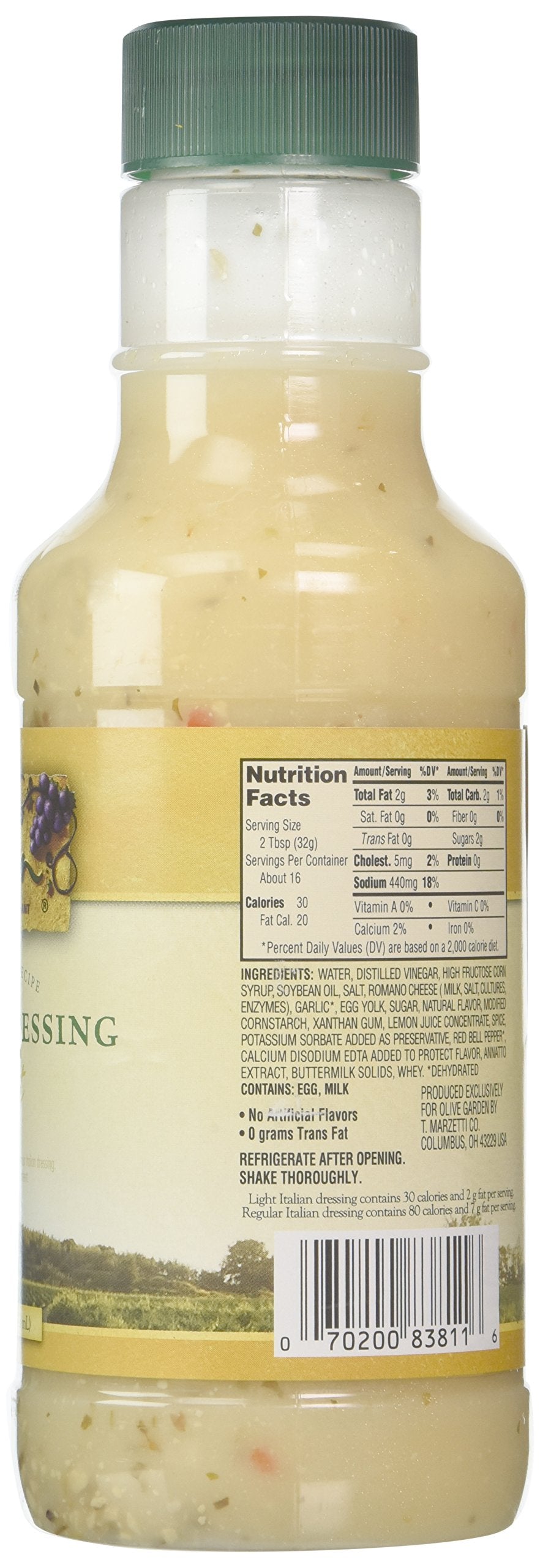 Olive Garden Light Italian Dressing, 16 Oz (Pack Of 2)