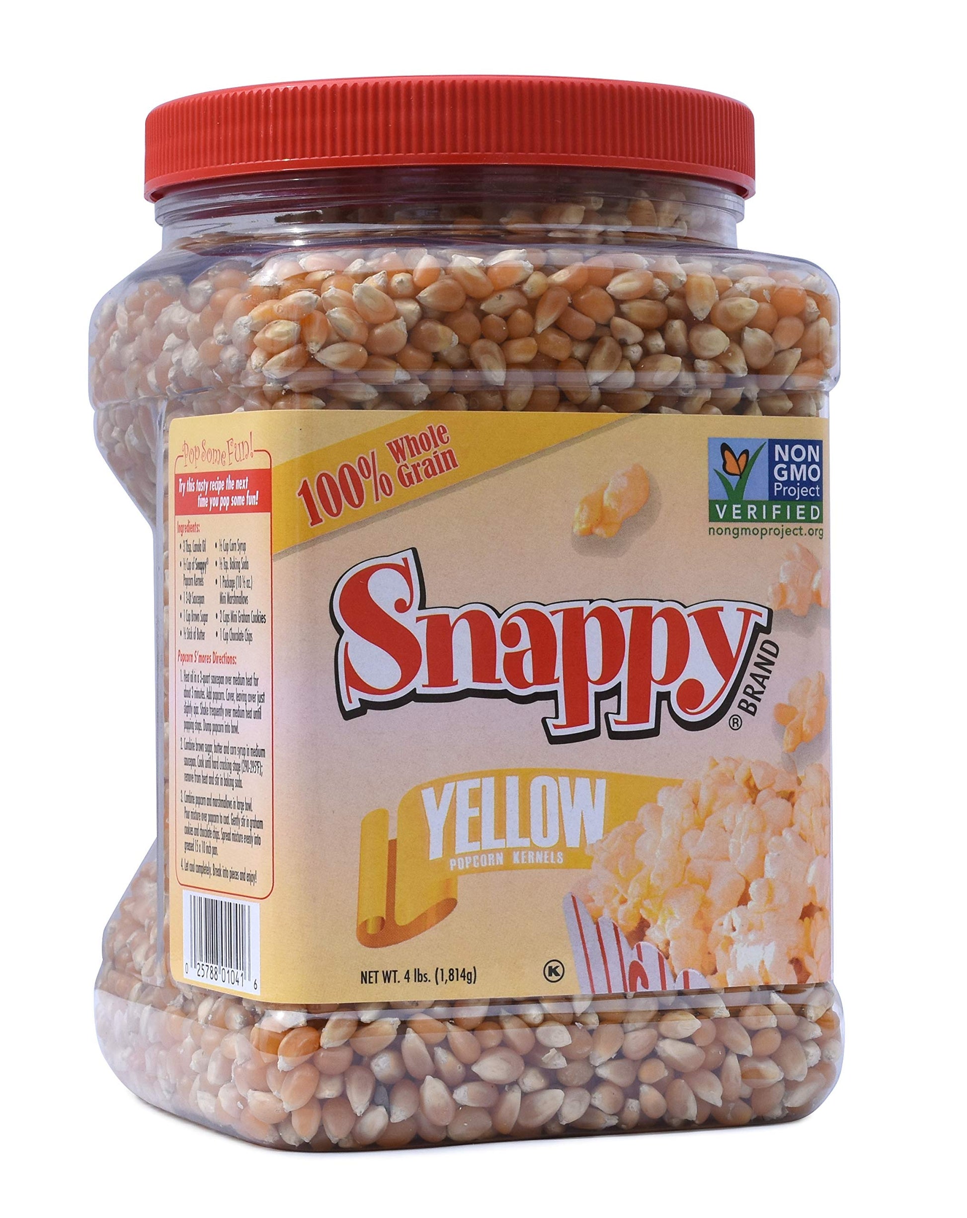 Snappy Yellow Popcorn Kernels, 4 Lbs