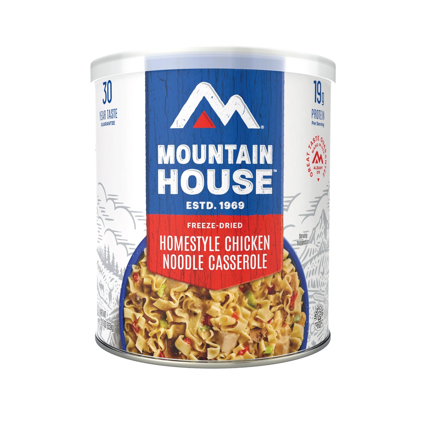 Mountain House Homestyle Chicken Noodle Casserole Freeze-Dried Food For Camping, 10 Servings, 30-Year Shelf-Life