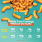 P-Nuff Crunch Peanut Puffs, Cheddar Jalapeno, 4oz Bag, Keto, Gluten Free, 20g Vegan Protein, 6-Pack