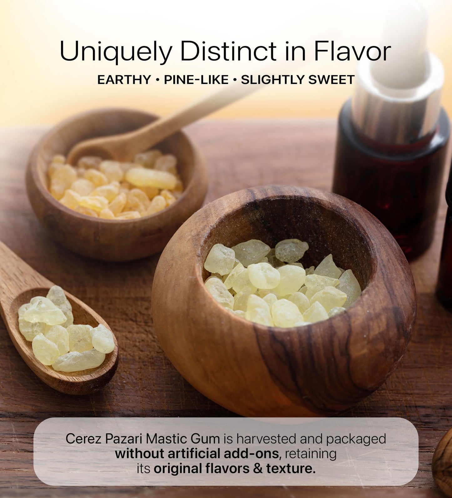 Cerez Pazari Natural Mastic Gum, Greek Chios Pure Resin, Sugarless Gum Made From Resin Of Mastiha Trees, Jaw Exerciser, Vegan, N