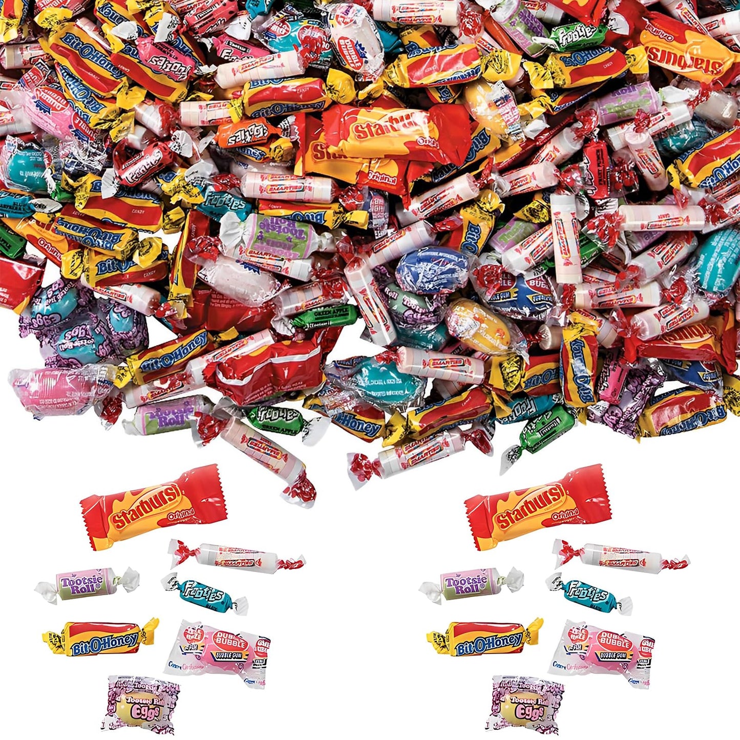 Fun Express Bulk Candy Variety Pack 1000 Pieces - 13 lbs Individually Wrapped Assorted Candy for Party Favors  Pinata Stuffers & Goodie Bags | Perfect for Easter  Birthday Parties & Classroom 