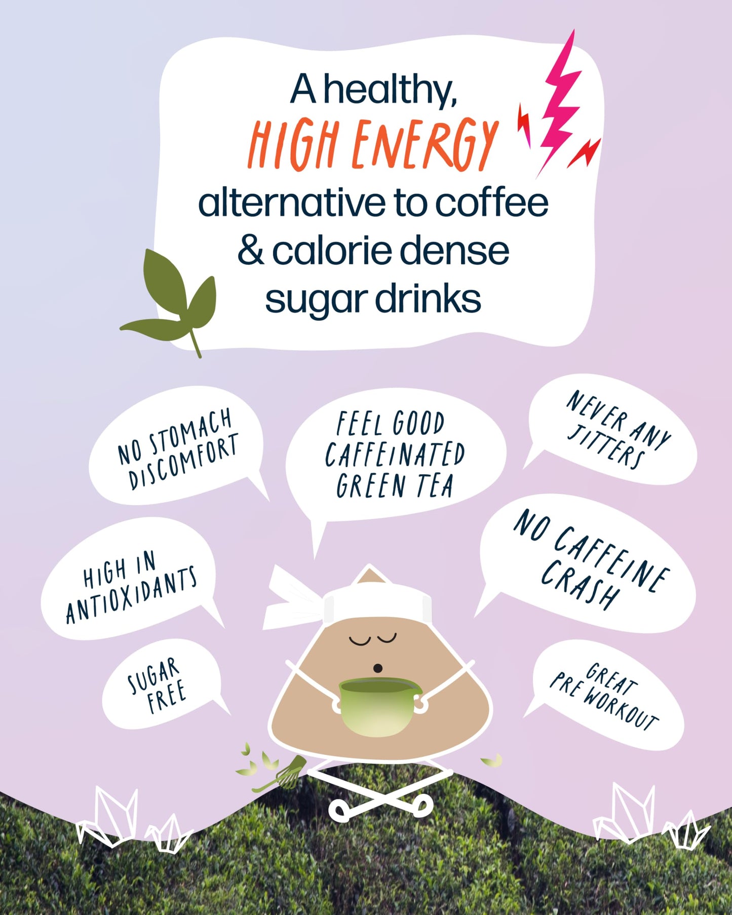 Kubo Tea Coconut Chai Black Tea - Organic High Caffeine Blend, 20 Pyramid Tea Bags, Compostable Packaging, Brew Hot or Iced