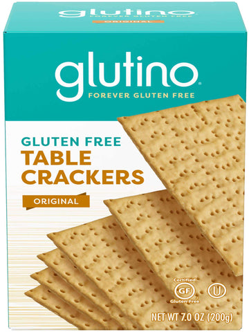 Glutino, Gluten Free Table Crackers 7 Oz (Pack Of 3)