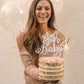 YCTHUNFISH Snowflake Cake Topper - Glitter Decorations for Baby Shower & Birthday Party - Small - Silver