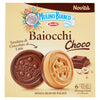 Mulino Bianco Biscotti Baiocchi Choco, Biscotto di Pastafrolla e Tavoletta di Cioccolato al Latte con Nocciole, Ottimi come Snac