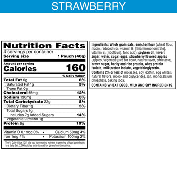 Nutri-Grain Power-Fulls Soft Baked Oat Bites, Protein Snacks, Whole Grain, Strawberry (5 Boxes, 20 Pouches)