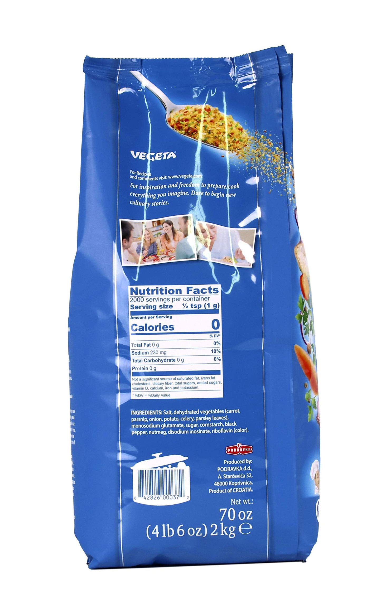 Vegeta All Purpose Seasoning and Soup Mix, 70 Fl Oz, Model 9N-VNBB-W261