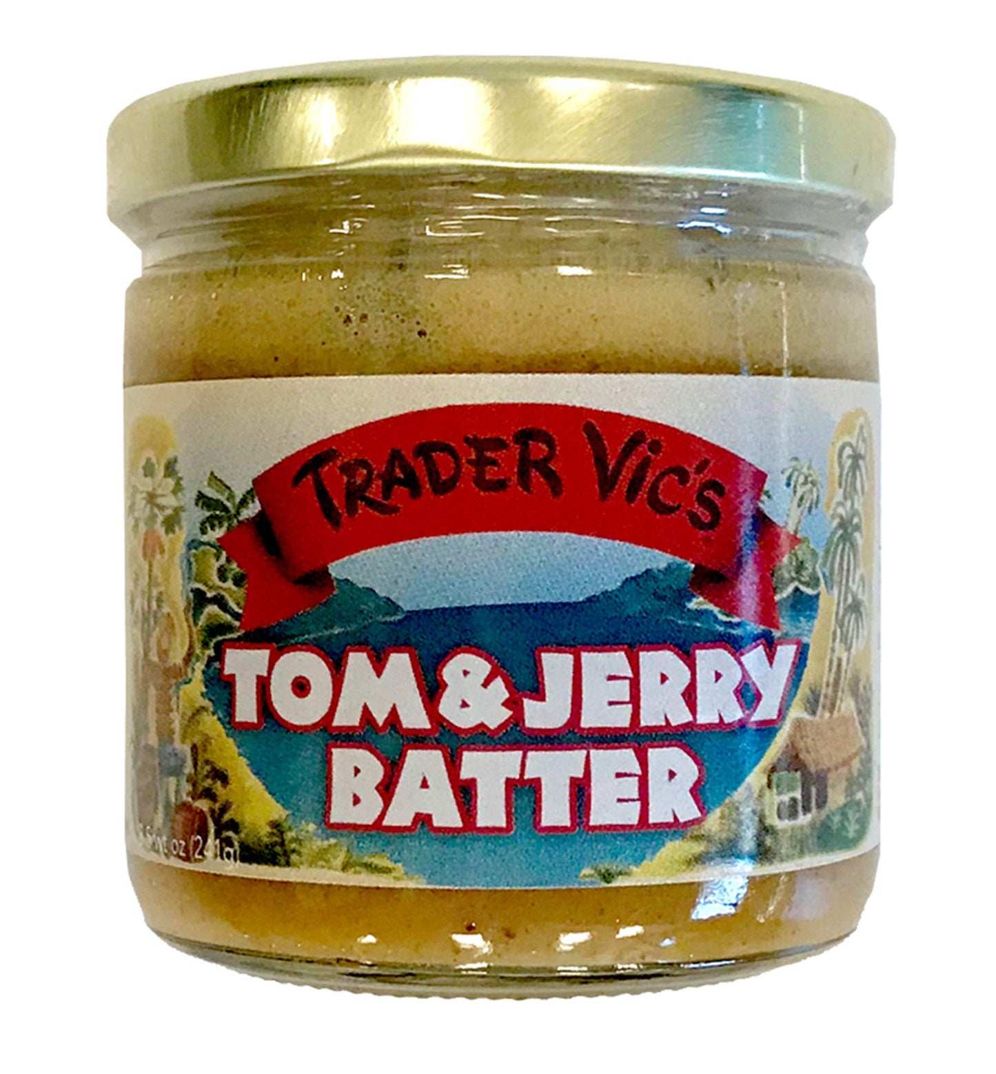 Trader Vics Combo Pack - Tom & Jerry Batter & Hot Buttered spirit-inspired flavor Batter 2-Pack with Gold Stainless Steel Stirring Spoon