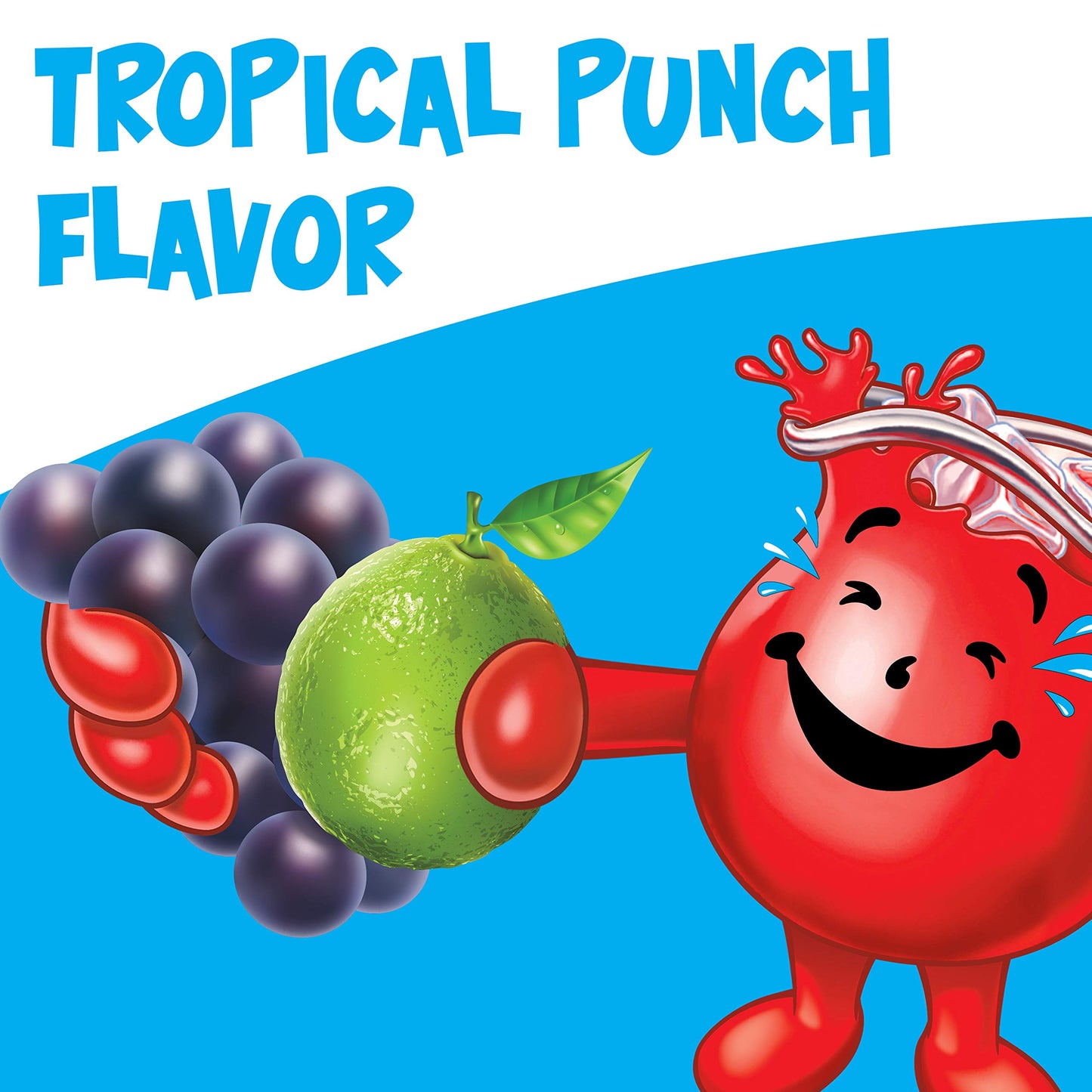 Kool-Aid Tropical Punch Powdered Drink Mix, 19 oz Canister, Sugar Sweetened, Pack of 1