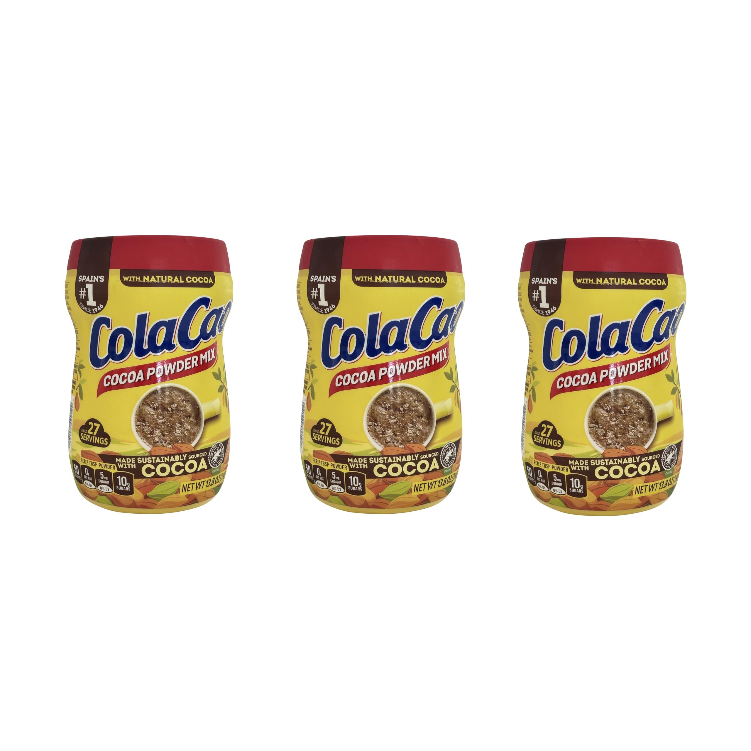 Cola Cao Cocoa Powder Mix 3 Packs 13.8 Oz (390 G) Per Unit. Colacao ...