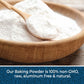 Herbaila Aluminum Free Baking Powder, 16oz Double Acting Leavening Agent, Non-GMO, Made in Canada, Perfect for Cooking and Baking
