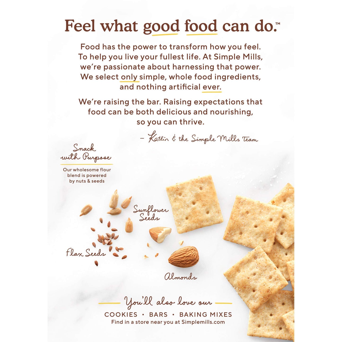 Simple Mills Almond Flour Crackers, Fine Ground Sea Salt - Gluten Free, Vegan, Healthy Snacks, 4.25 Ounce (Pack of 3)