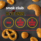 Snak Club x Hot Ones Snack Mix, Hot Habanero, Sweet Smoky, and Tangy Chili, Spicy Snacks with Peanuts, Pretzels, Sesame Sticks,
