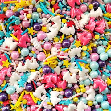 Sentovac Unicorn Sprinkle Edible Cake Decorating Unicorn Pearl Candy Mix Colorful Sprinkle for Cake Cupcake Topper Cookie Baking