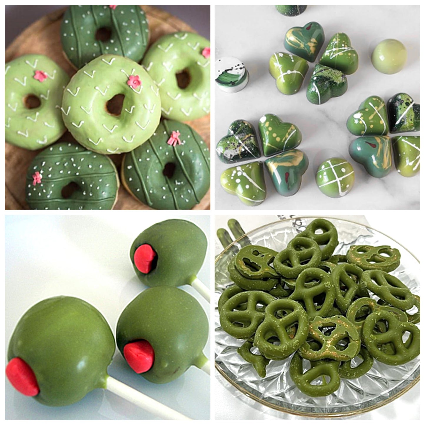 Herbeklab Olive Oil Based Food Coloring, 2 Fl Oz Concentrated Olive Green Dye for Melting Chocolate, Candy Melts, Cake Pops, Strawberries