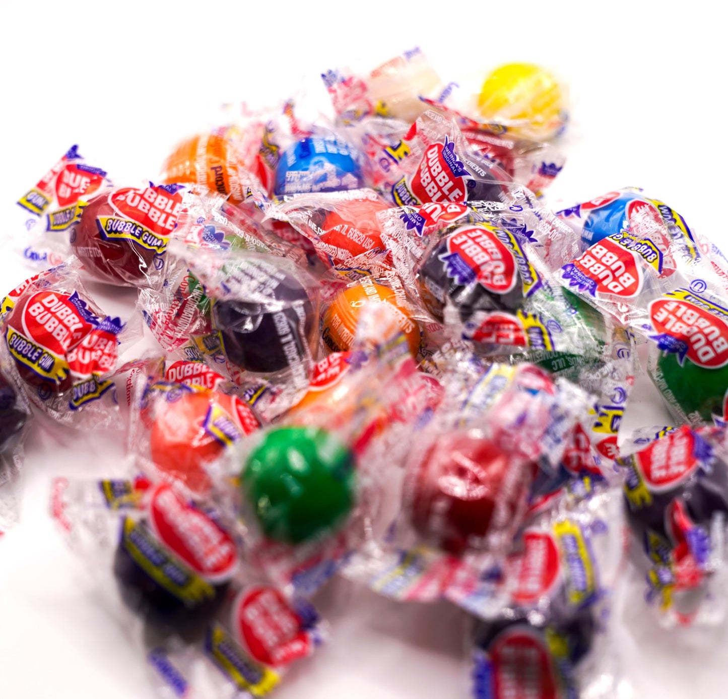 Assorted Individually Wrapped Gumballs - 100 Pieces Of Fresh Assorted Fruit Flavor Gumballs