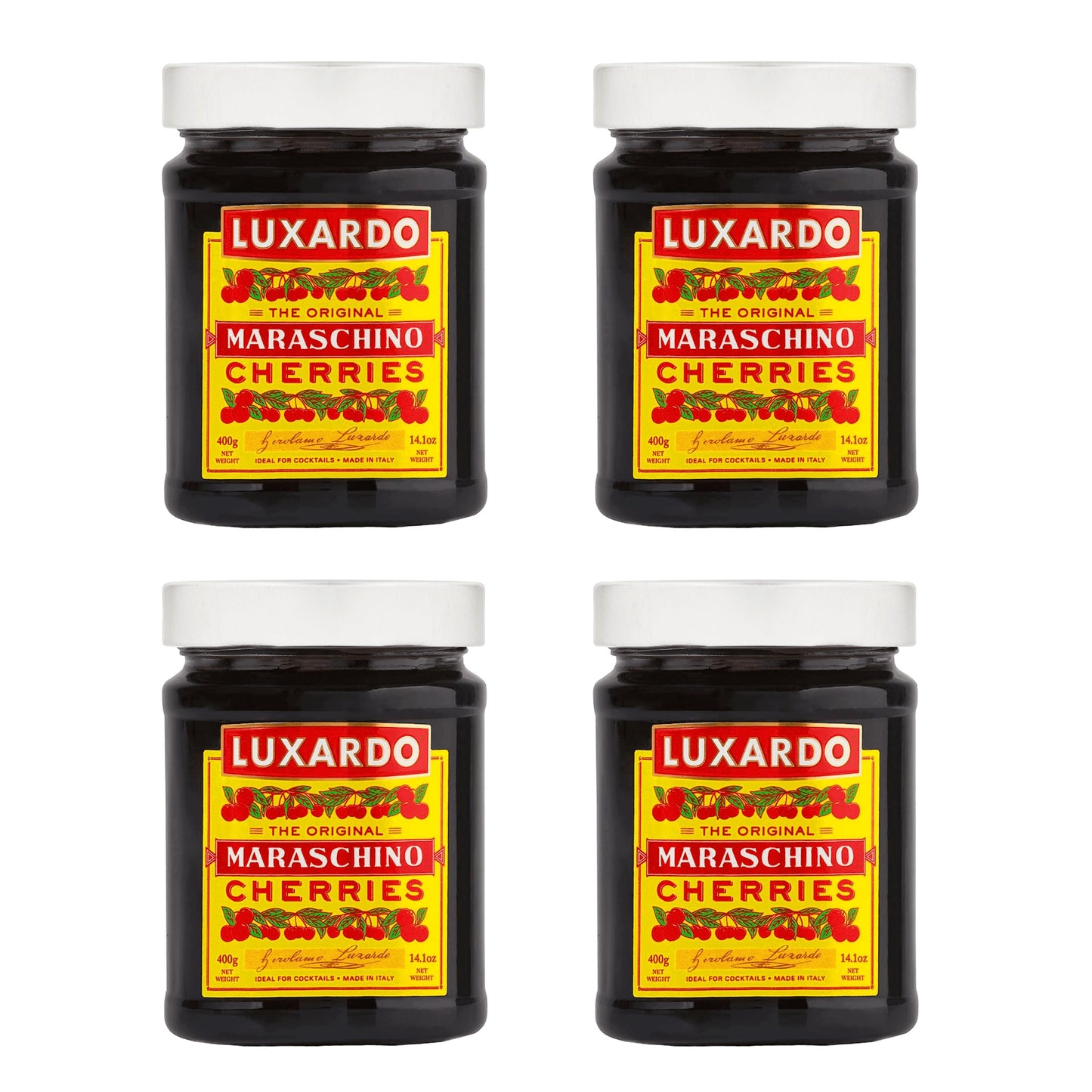 Luxardo The Original Maraschino Cherries | Gourmet Italian Cocktail Maraschino Cherries | for Old Fashioned, Manhattan and Desse