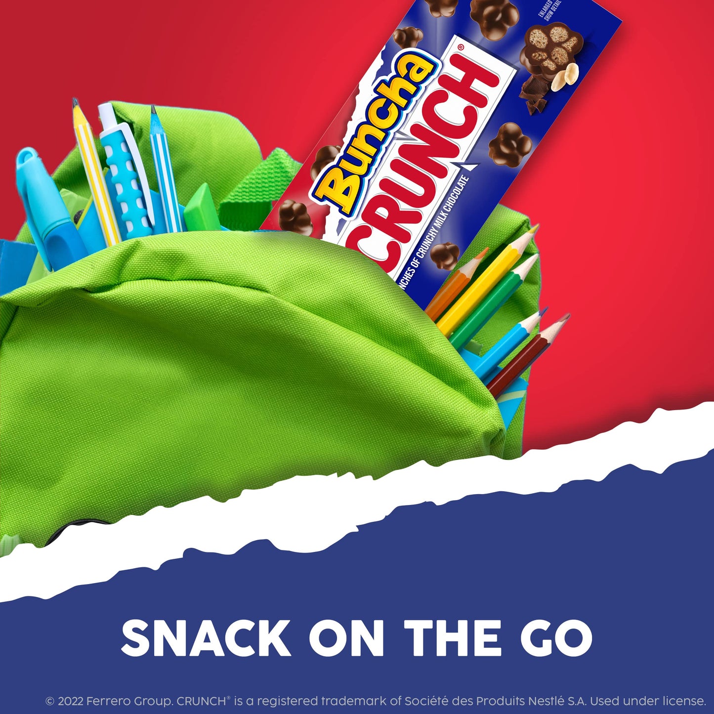 Buncha CRUNCH - Milk Chocolate and Crisped Rice, Resealable Bag, 8 oz each, Bulk 8 Bags