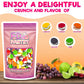 Freeze Dried Candy Tarts Crunch: Crunchy Sweetness, 4 oz Flavors: Cherry, Lemon, Lime, Orange, Grape. Tarts Resealable Bag Tangy