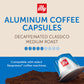 Illy Aluminum Espresso compact pieces, Decaf Coffee, Mild & Balanced, 10 Count (Pack of 5), Compatible with Nespresso Machines