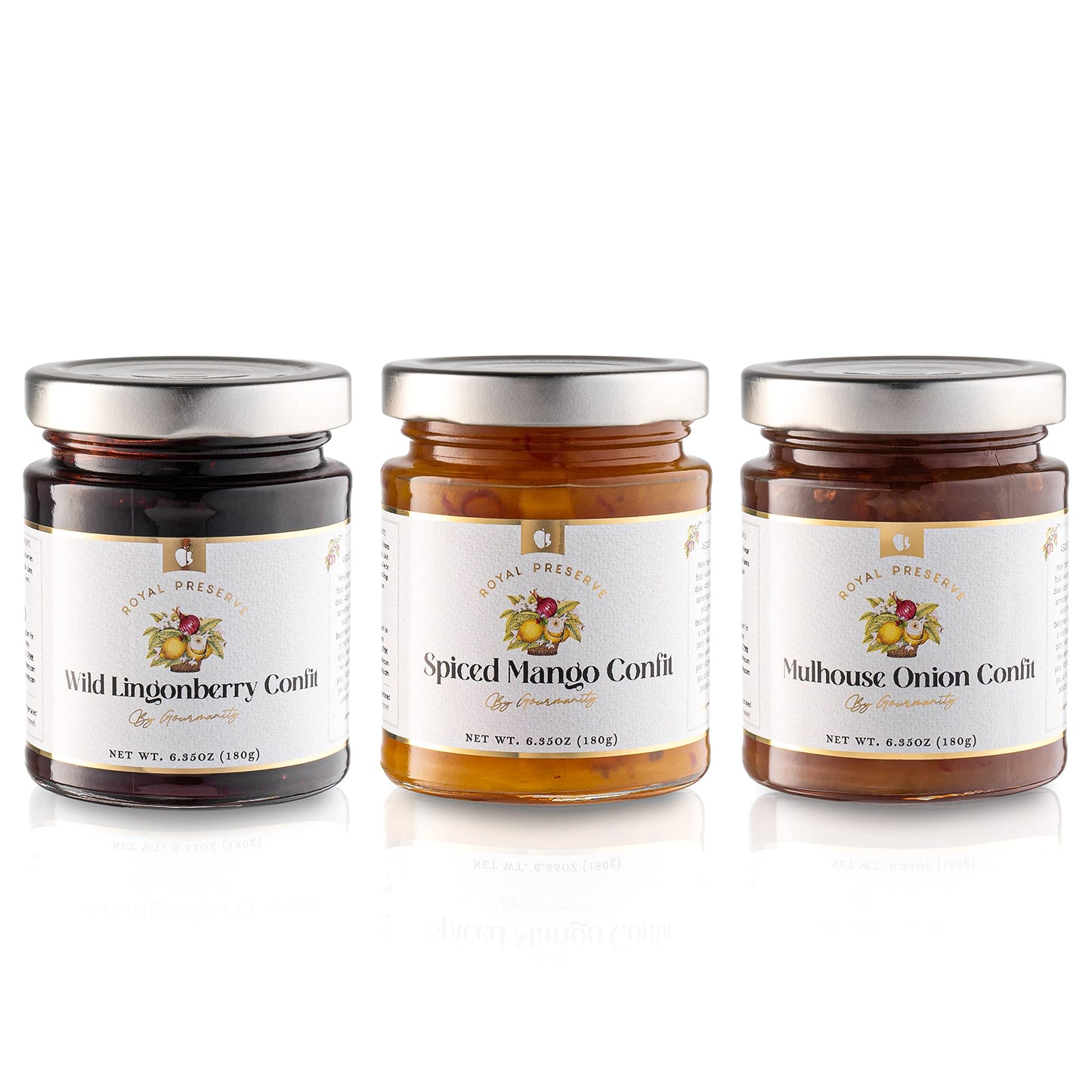 Gourmanity Mulhouse Onion Jam, Sweet & Savoury Taste, Serve With Burgers, Grilled Meat And Fish, All Natural, Non-Gmo, Product O