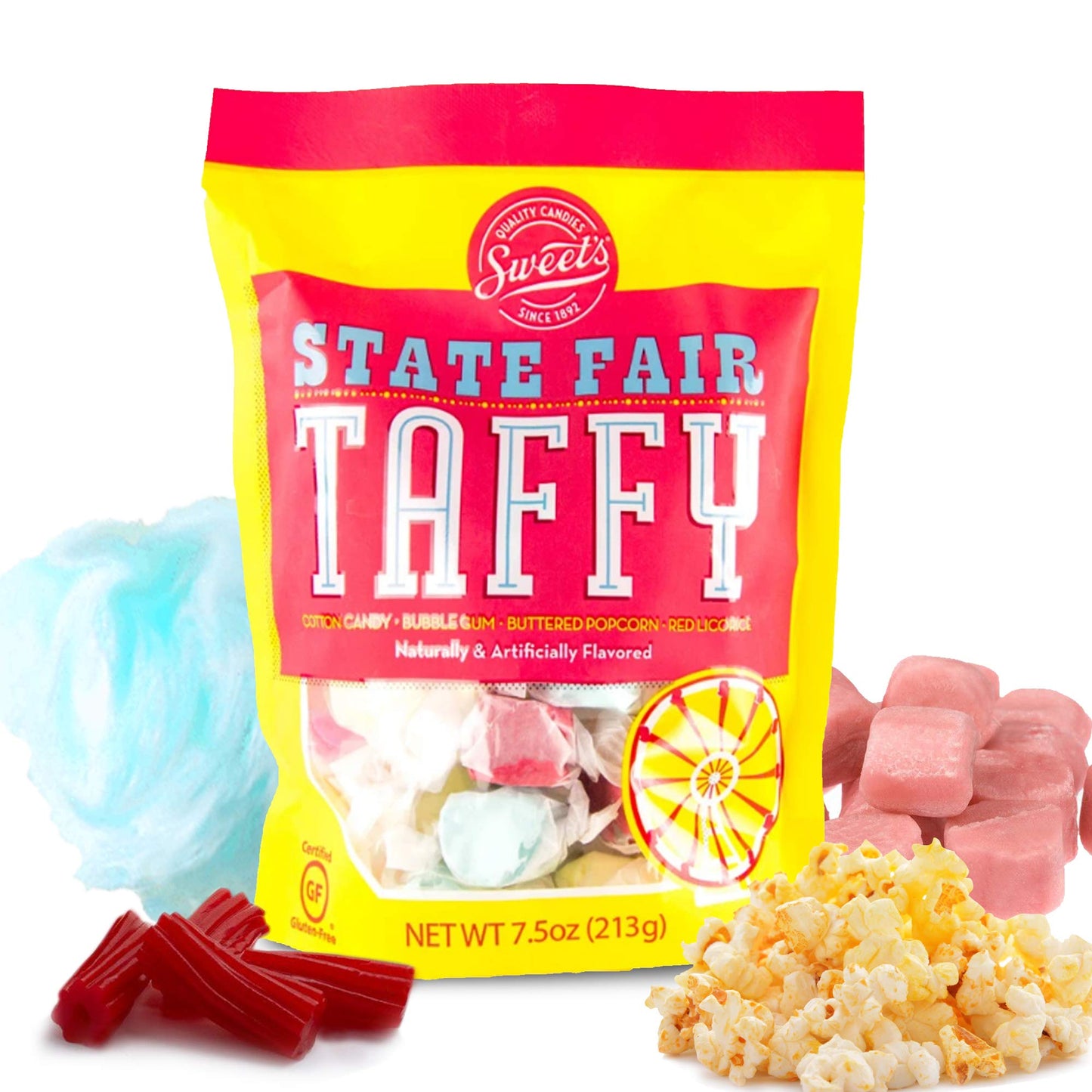 Saltwater Taffy, Gourmet State Fair Taffy, 7.5 Ounces