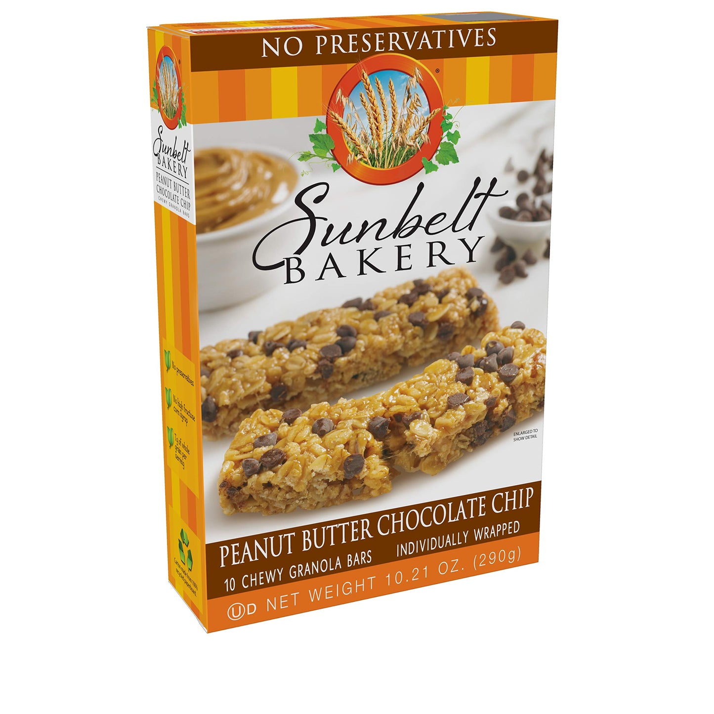 Sunbelt Bakery Peanut Butter Chocolate Chip Chewy Granola Bars, 20 Count, 24.6 cm x 9.3 cm x 26.1 cm