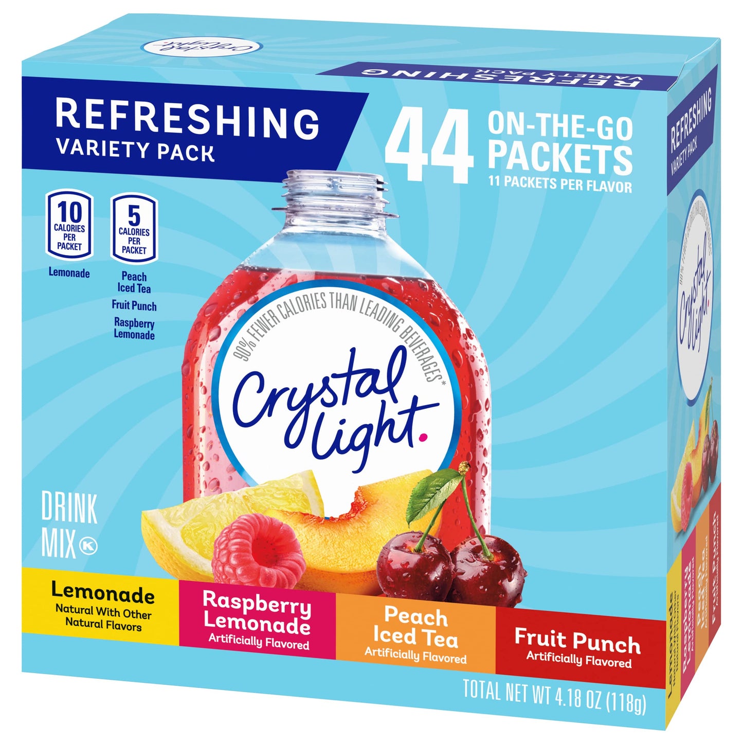 Crystal Light Refreshing Variety Pack, 44 Ct. On-The-Go Packets