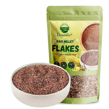 Danodia Foods Finger Millet Ragi Flakes (2lbs / 950g) | Roasted & Ready-to-Eat Whole Grain Superfood | High Fiber, Gluten-Free, 