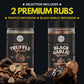 Steakhouse Collection Enhanced Seasonings – Black Garlic, Truffle, Steak King & Spg Bbq Rubs | Pack Of 4 | Gourmet Grill Gift | 100% Natural Flavor Boost